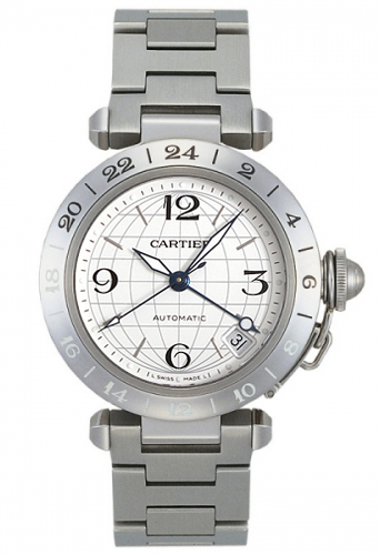 Cartier Pasha 
Self winding Automatic Silver UNISEX Watch W31078M7 