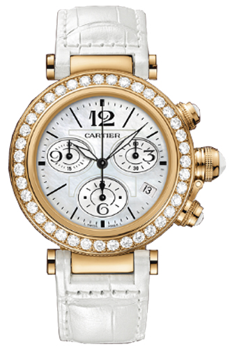 Cartier Pasha Battery Operated Quartz White Watch WJ130004 
