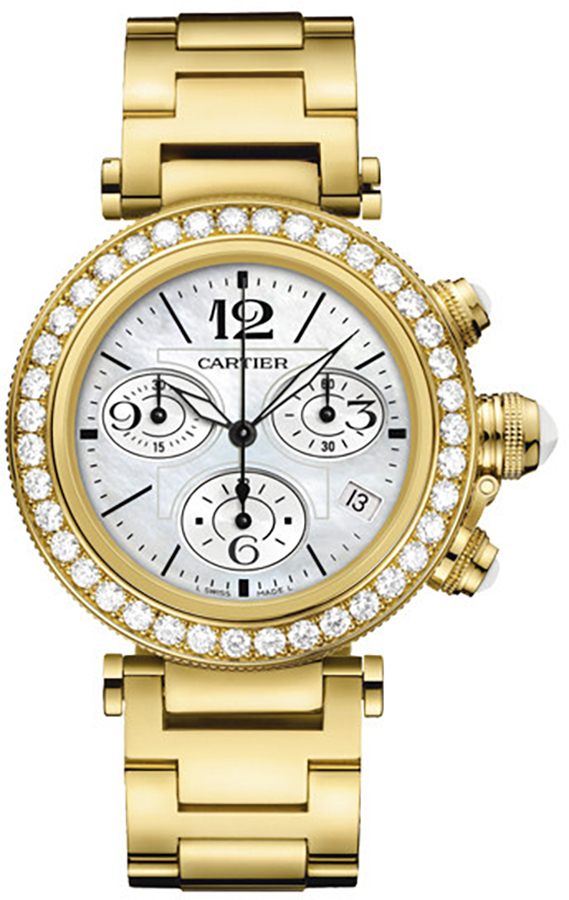 Cartier Pasha Battery Operated Quartz White Ladies Watch WJ130007 
