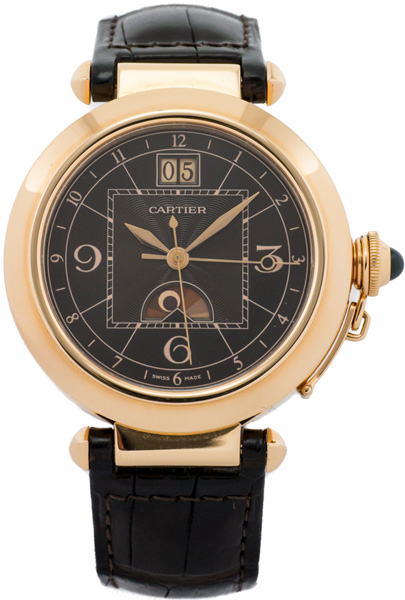 Cartier Pasha Self winding Automatic Brown Mens Watch W3030001 