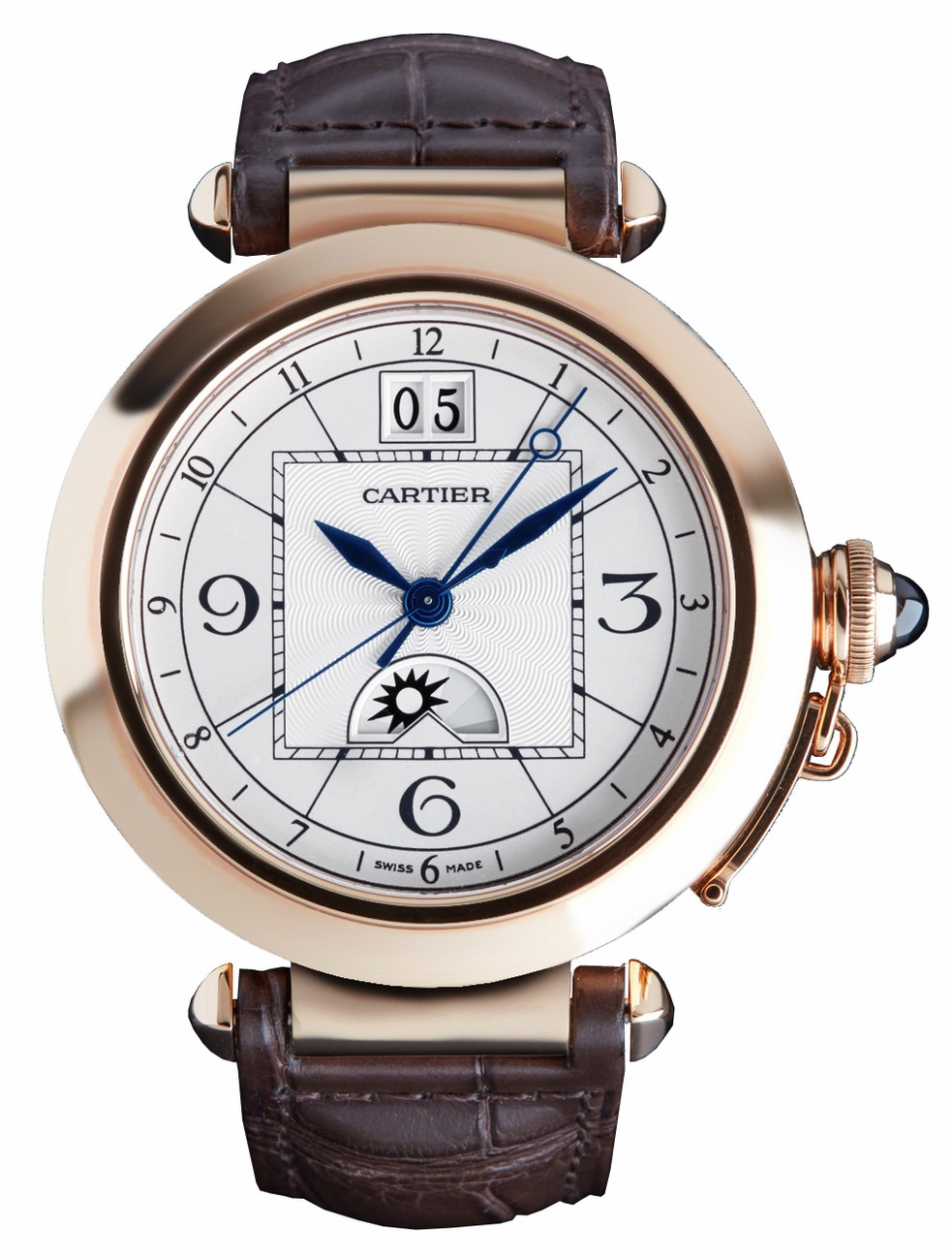 Cartier Pasha Self winding Automatic Silver Mens Watch W3109151 