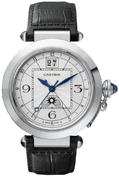 Cartier Pasha Self winding Automatic Silver Mens Watch W3109255 