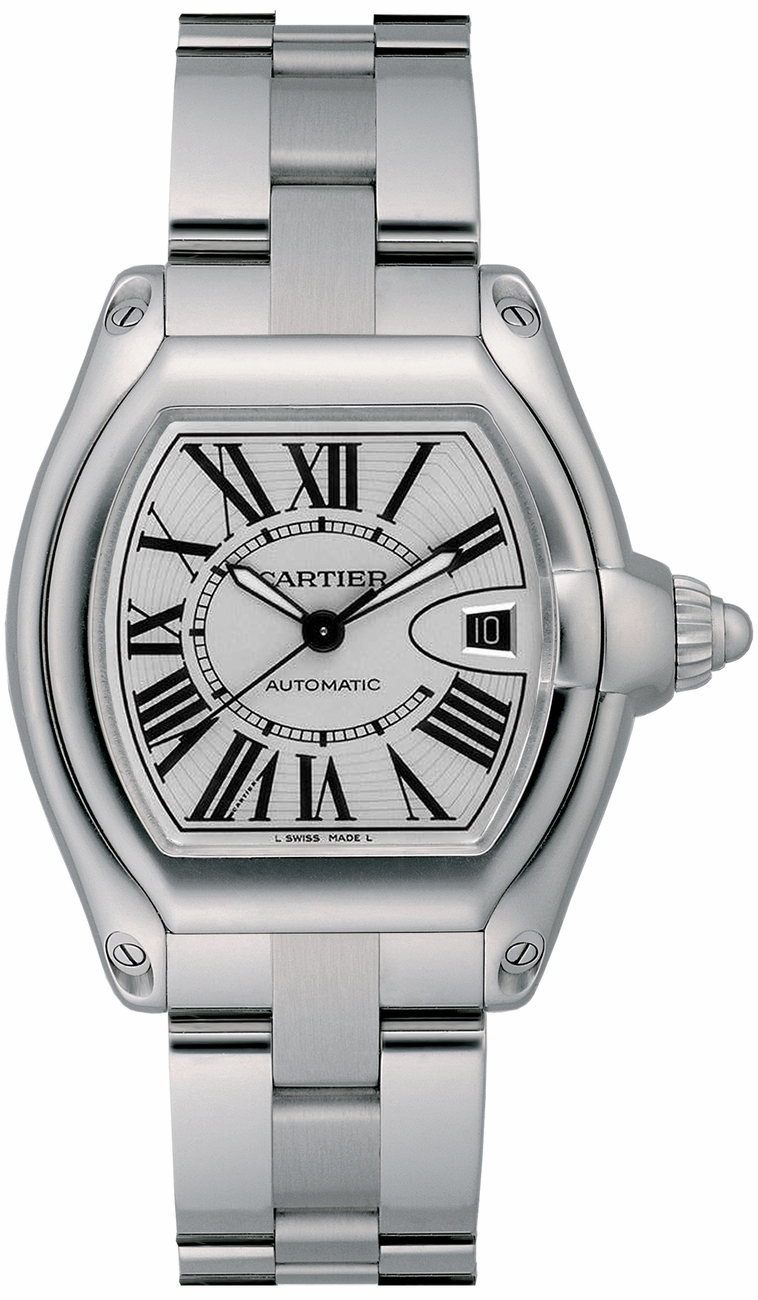 Cartier Roadster Self winding Automatic Silver Watch W6206017 