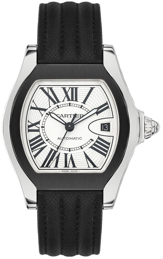 Cartier Roadster Silver Mens Watch W6206018 
