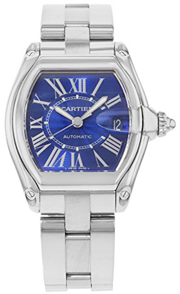 Cartier Roadster Self winding Automatic Blue Watch W62048V3 