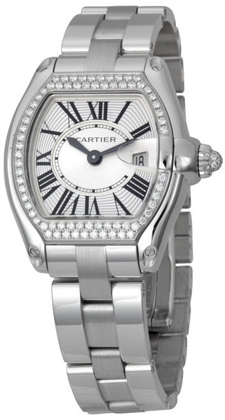 Cartier Roadster Self winding Automatic Silver Watch WE5002X2 