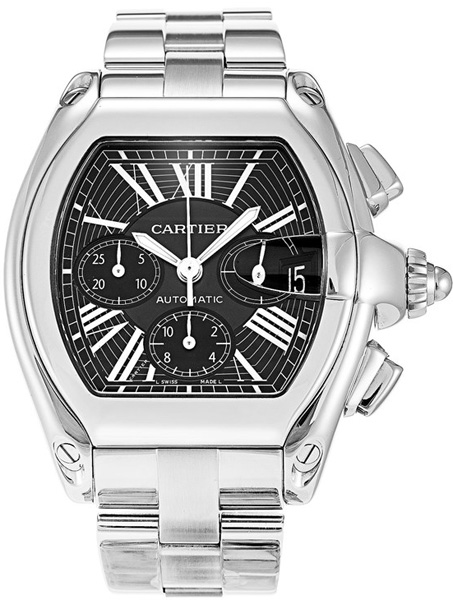 Cartier Roadster Self winding Automatic Black Mens Watch W62020X6 