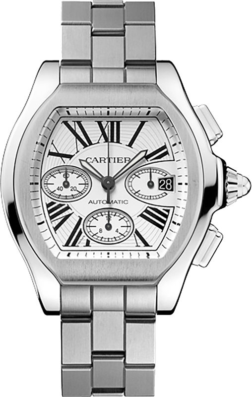 Cartier Roadster Self winding Automatic Silver Mens Watch W6206019 