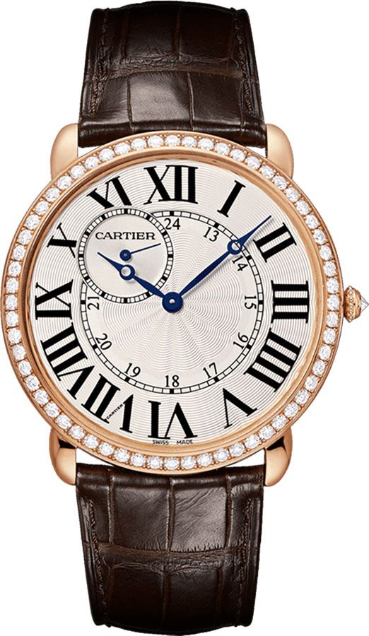 Cartier Ronde Louis Manual Winding Silver Mens Watch WR007001 