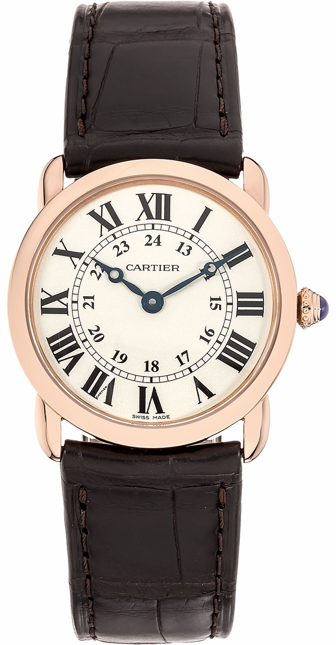 Cartier Ronde Louis Battery Operated Quartz Silver Watch W6800151 