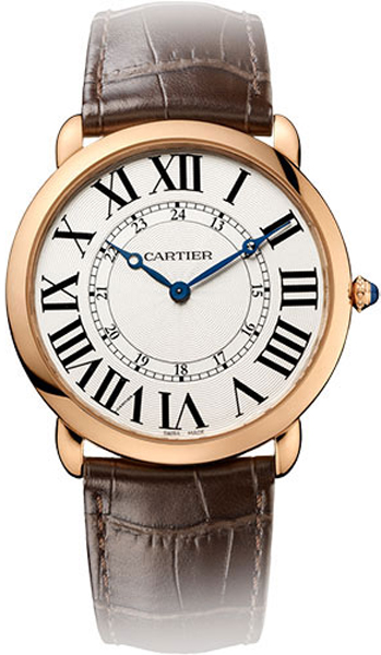 Cartier Ronde Louis Manual Winding Silver Mens Watch W6801004 
