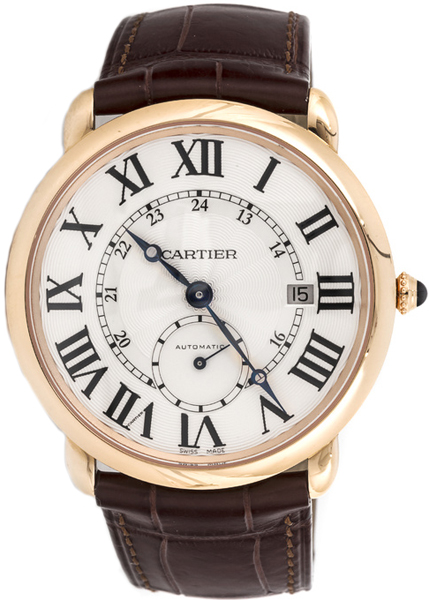 Cartier Ronde Louis Self winding Automatic Silver Mens Watch W6801005 