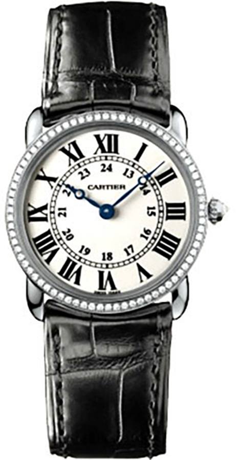 Cartier Ronde Louis Battery Operated Quartz Silver UNISEX Watch WR000251 