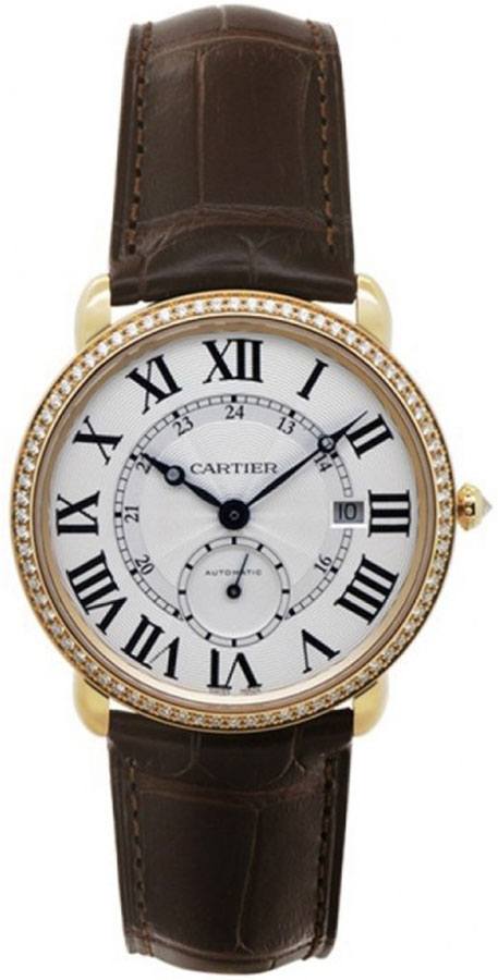 Cartier Ronde Louis Self winding Automatic Silver Mens Watch WR007017 