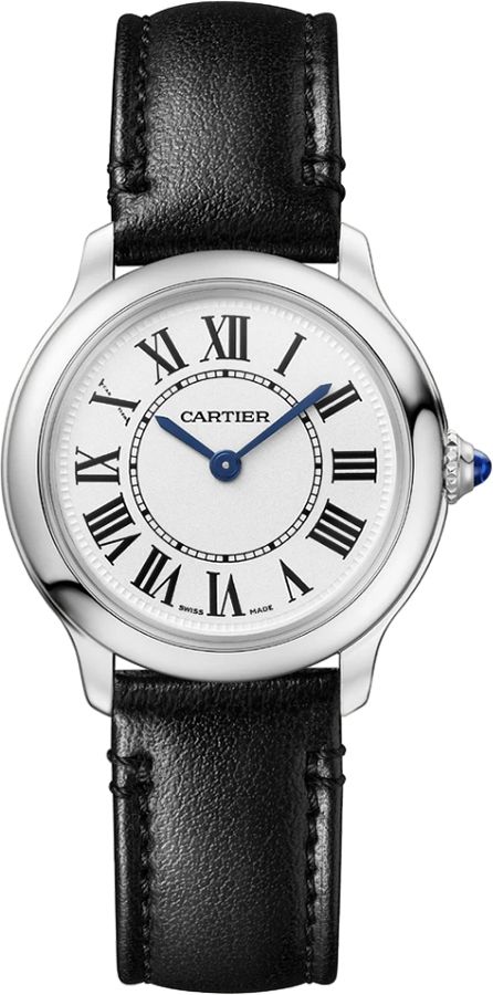 Cartier Ronde Solo Battery Operated Quartz Silver Ladies Watch WSRN0030 