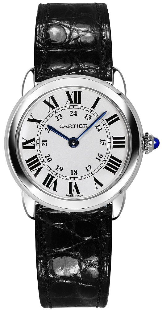Cartier Ronde Solo Battery Operated Quartz Silver Ladies Watch W6700155 