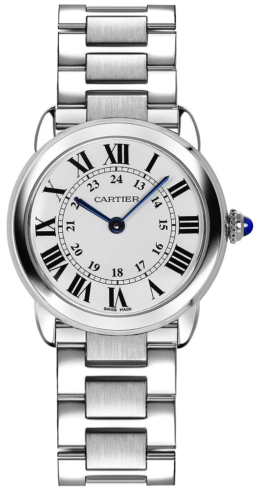 Cartier Ronde Solo Battery Operated Quartz Silver Ladies Watch W6701004 