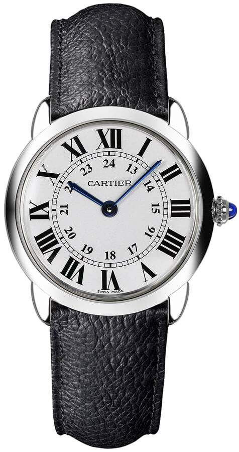 Cartier Ronde Solo Battery Operated Quartz Silver Ladies Watch WSRN0019 
