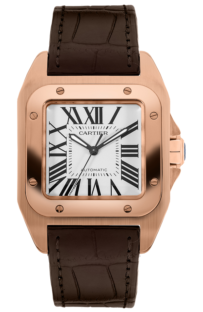 Cartier Santos De Cartier Self winding Automatic Silver Mens Watch W20108Y1 