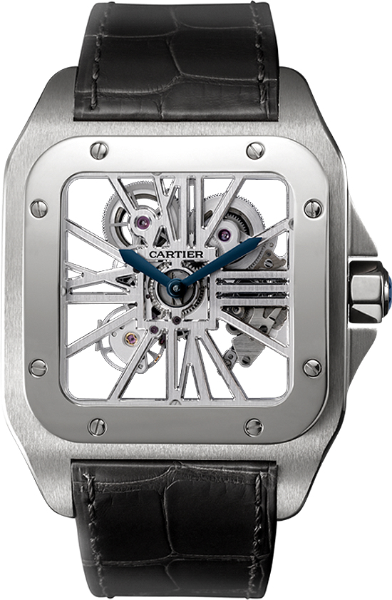 Cartier Santos De Cartier Manual Winding Skeleton Watch W2020018 