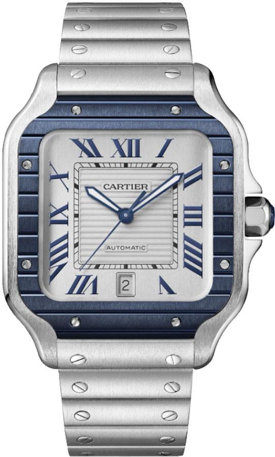Cartier Santos De Cartier Self winding Automatic Grey Mens Watch WSSA0047 