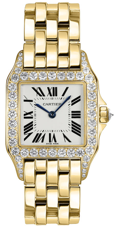 Cartier Santos De Cartier Battery Operated Quartz Silver Ladies Watch WF9002Y7 