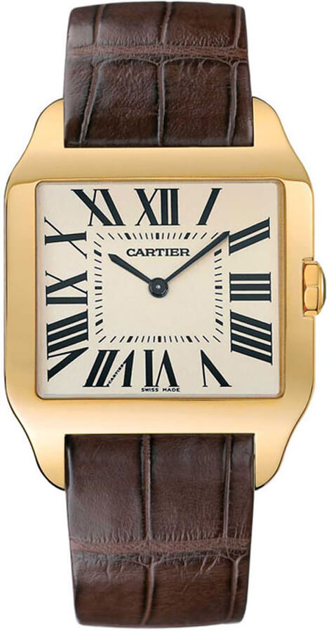 Cartier Santos De Cartier Manual Winding Silver Mens Watch W2008751 