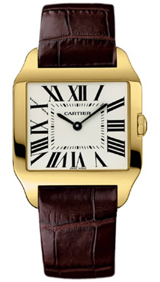 Cartier Santos De Cartier Battery Operated Quartz Silver Ladies Watch W2009351 