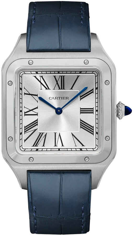 Cartier Santos De Cartier Manual Winding Silver Mens Watch WSSA0032 