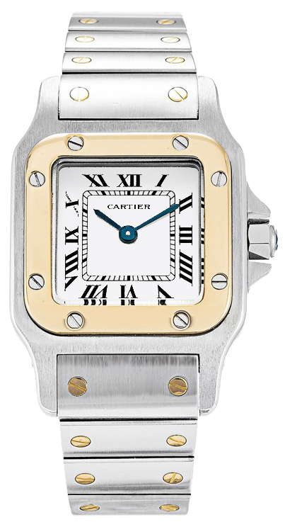 Cartier Santos De Cartier Battery Operated Quartz White Ladies Watch W20012C4 