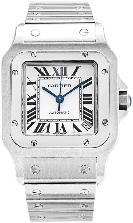 Cartier Santos De Cartier Self winding Automatic Silver Mens Watch W20098D6 