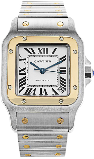 Cartier Santos De Cartier Self winding Automatic Silver Mens Watch W20099C4 