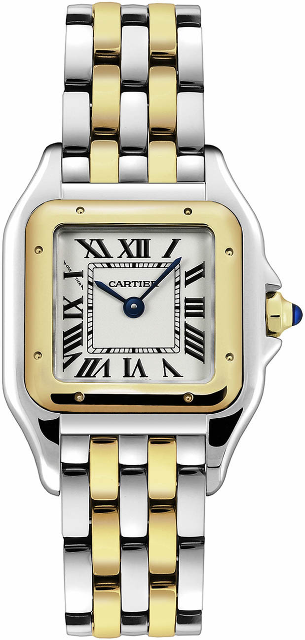 Cartier Panthere De Cartier Battery Operated Quartz Silver Ladies Watch W2PN0007 