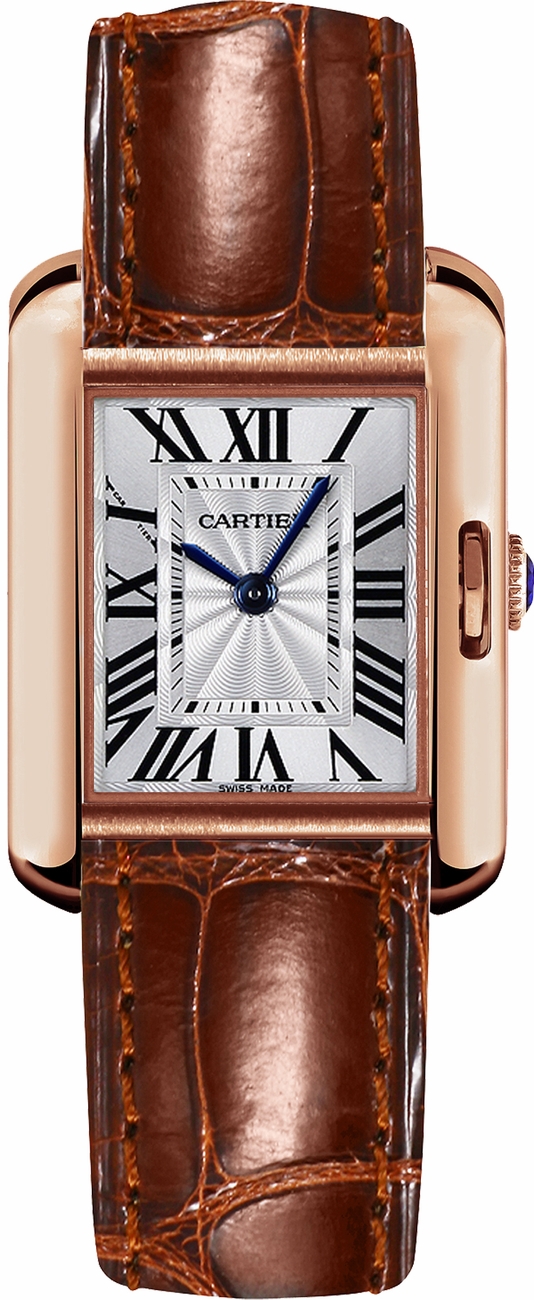 Cartier Tank Anglaise 
Battery Operated Quartz Silver Watch W5310027 