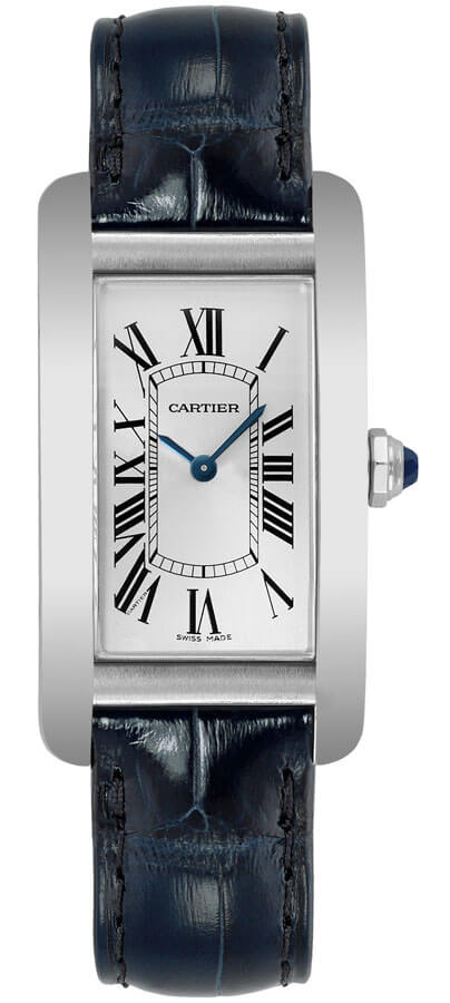 Cartier Tank Americaine Battery Operated Quartz Silver Ladies Watch WSTA0043 