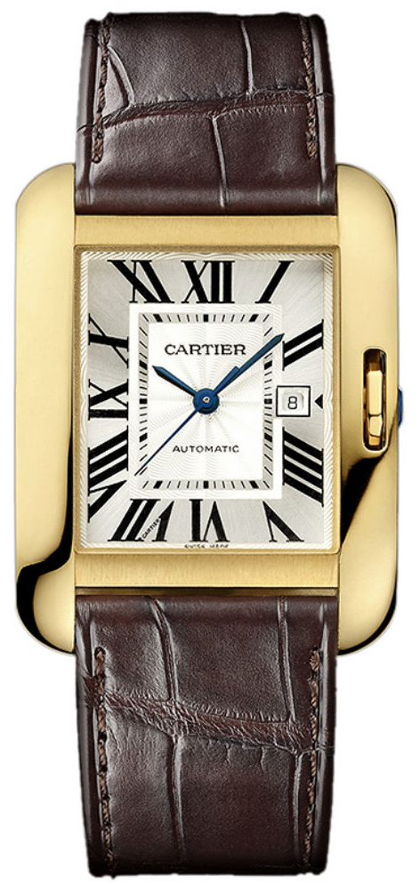 Cartier Tank Anglaise Self winding Automatic Silver Watch W5310032 