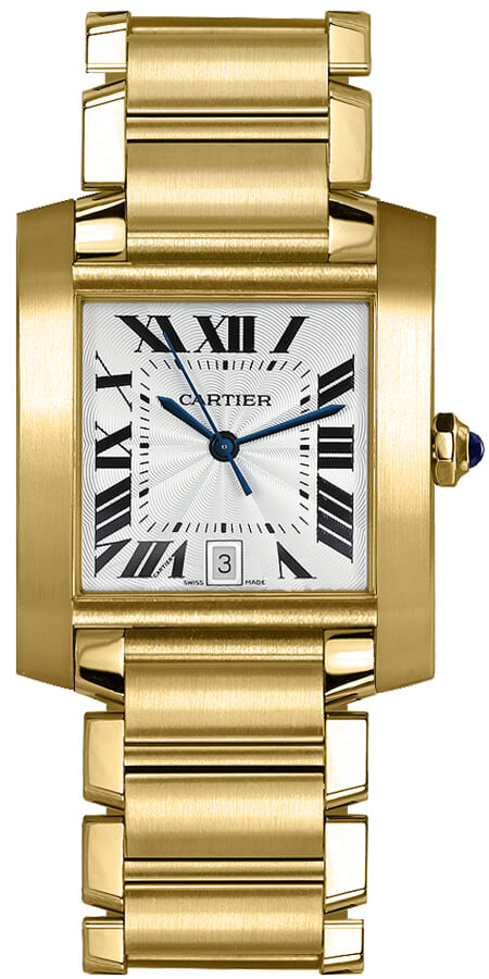 Cartier Tank Francaise 18k Yellow Gold Men's Watch W50001R2 
