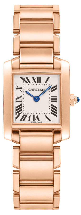 Cartier Tank Francaise Small 18k Rose Gold Women's Watch WGTA0029 