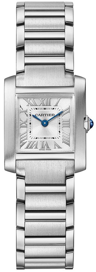 Cartier Tank Francaise Battery Operated Quartz Silver Ladies Watch WSTA0065 