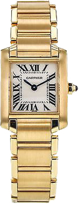 Cartier Tank Francaise Battery Operated Quartz Silver Ladies Watch W50002N2 