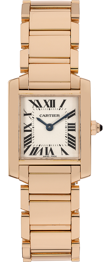 Cartier Tank Francaise Battery Operated Quartz Silver Ladies Watch W500264H 