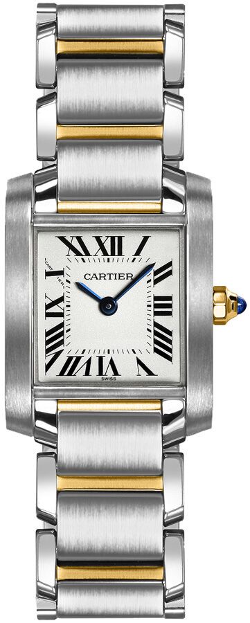 Cartier Tank Francaise Battery Operated Quartz Silver Ladies Watch W51007Q4 