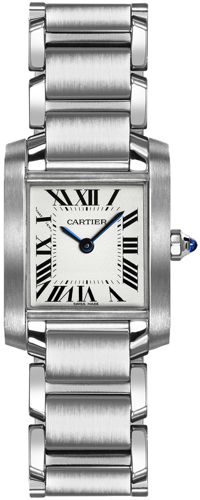 Cartier Tank Francaise Battery Operated Quartz Silver Ladies Watch W51008Q3 