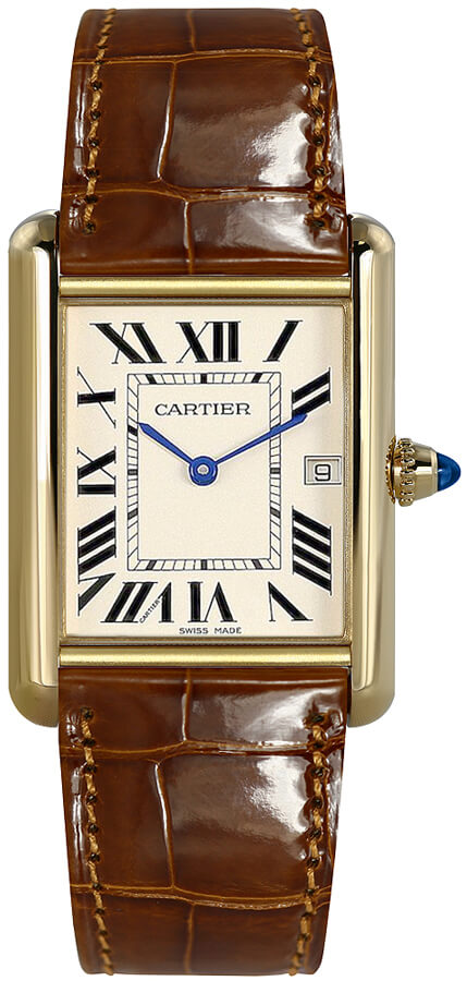Cartier Tank Louis Battery Operated Quartz Silver Ladies Watch W1529756 