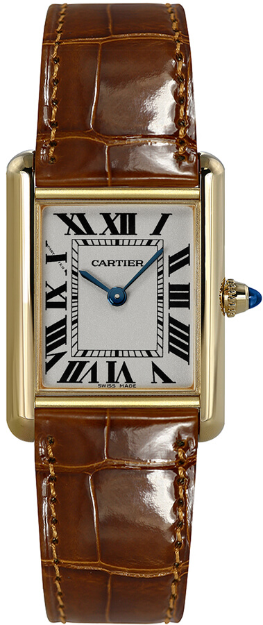 Cartier Tank Louis Battery Operated Quartz Silver Ladies Watch W1529856 