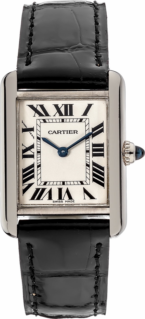 Cartier Tank Louis Battery Operated Quartz Silver Ladies Watch W1541056 