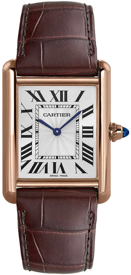 Cartier Tank Louis Manual Winding Silver Ladies Watch WGTA0011 