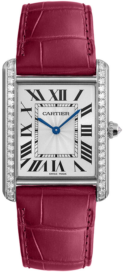 Cartier Tank Louis Self winding Automatic Silver Ladies Watch WJTA0011 