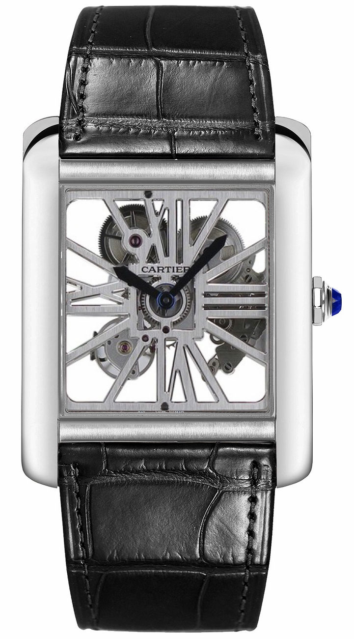 Cartier Tank MC Manual Winding Skeleton Watch W5310026 