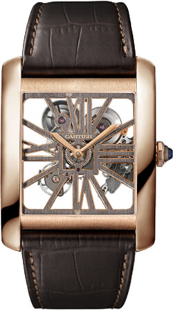 Cartier Tank MC Manual Winding Skeleton Watch W5310040 
